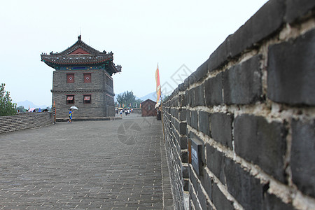 文明社会古城墙与古城楼背景