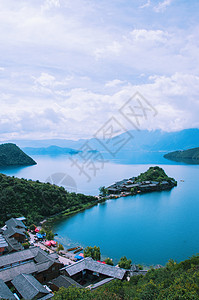泸沽湖景观图片