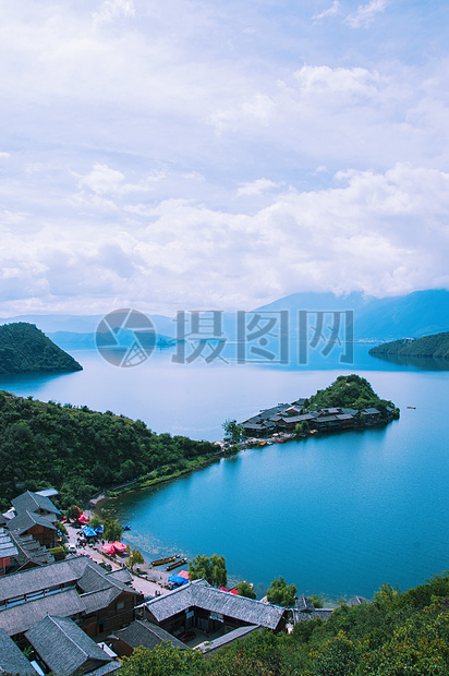 泸沽湖景观图片