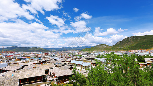 藏族建筑藏族村落高清图片
