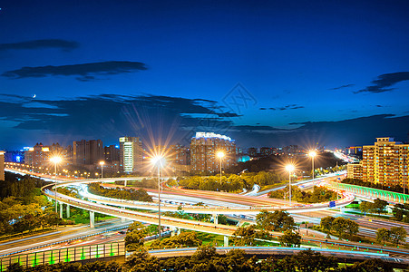 健翔桥夜景背景图片