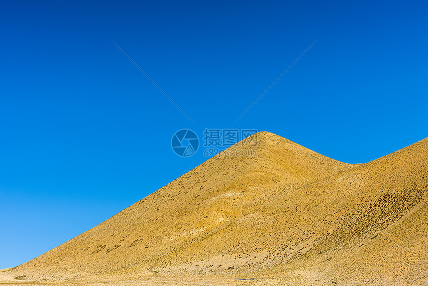 蓝天沙漠背景素材图片