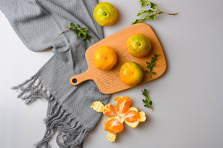 水果系列水果橘子静物背景