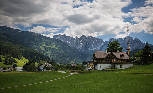 奥地利最美小镇奥地利旅游风光背景