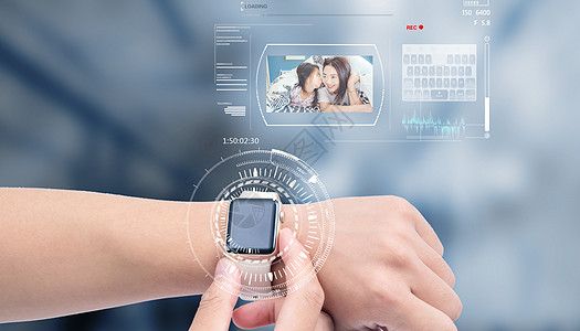 商业手表全息时钟未来技术设计图片