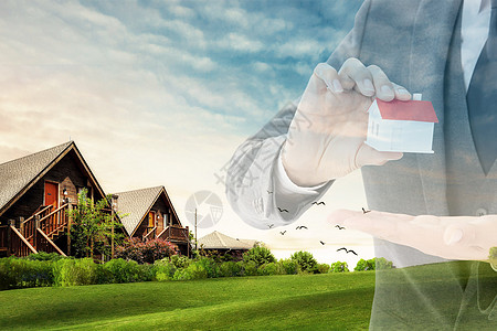 锁住楼市财富图片素材