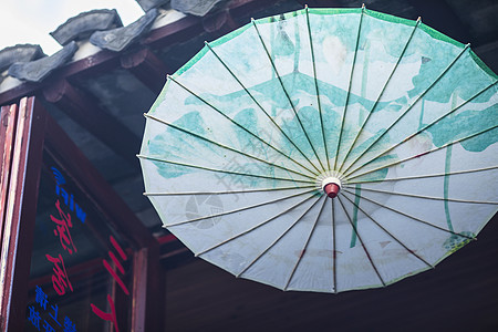 中国元素油纸伞背景图片
