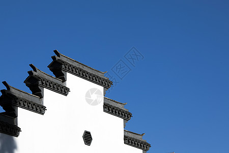 中国元素徽派建筑背景图片
