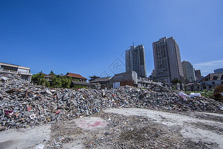 中国城市发展进程拆迁背景图片