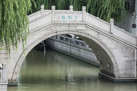 江南背景中国风古镇古桥背景