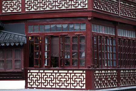 中国风的古建筑楼宇背景图片