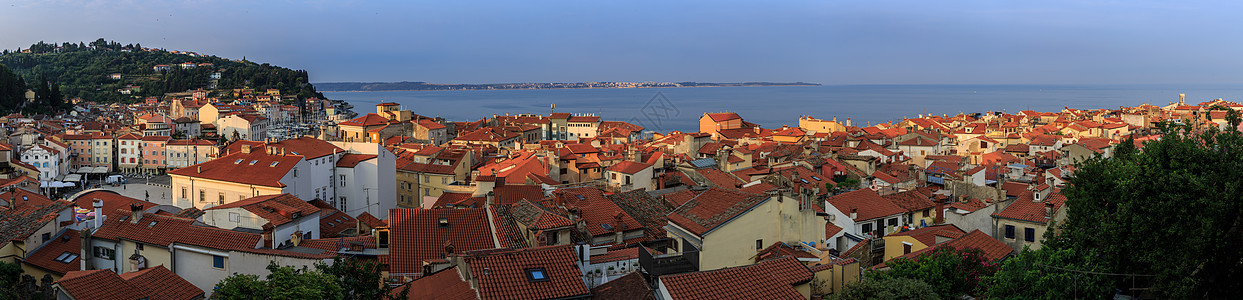 欧洲旅游小镇全景图背景图片