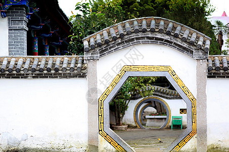 建水土司府中国传统庭院背景