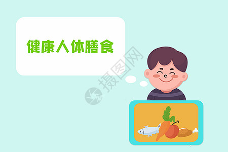 食品科学健康人体膳食设计图片