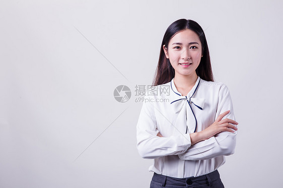 美丽自信职业女性棚拍图片