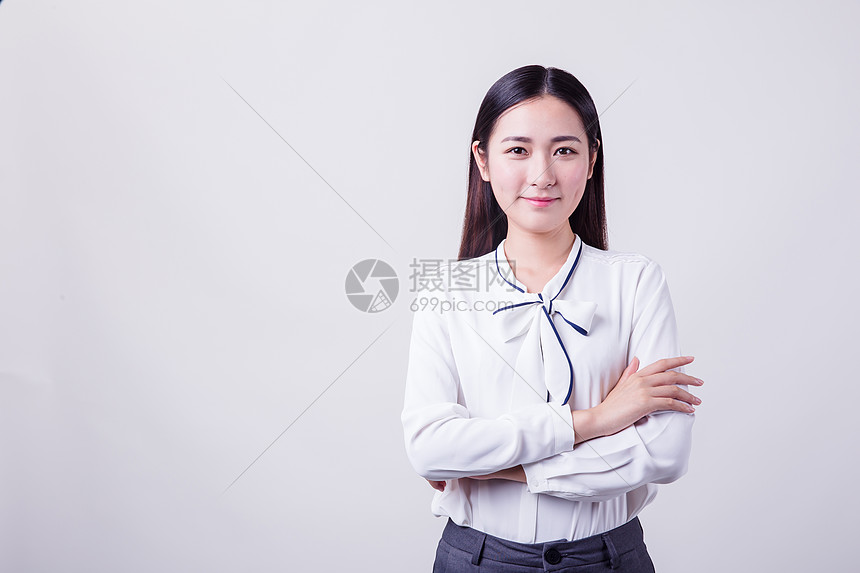 美丽自信职业女性棚拍图片