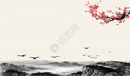 淡雅中国风 背景图片