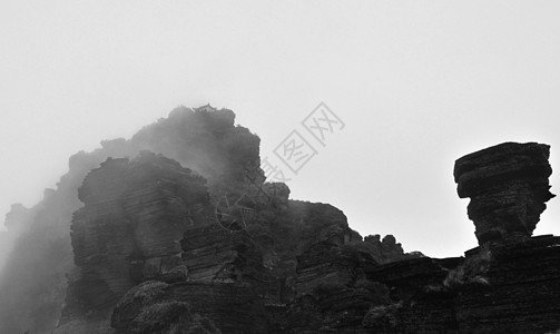 天上人间贵州铜仁梵净山水墨画风景照背景