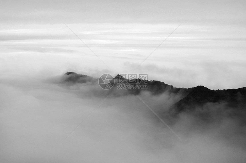 贵州铜仁梵净山水墨画风景照图片