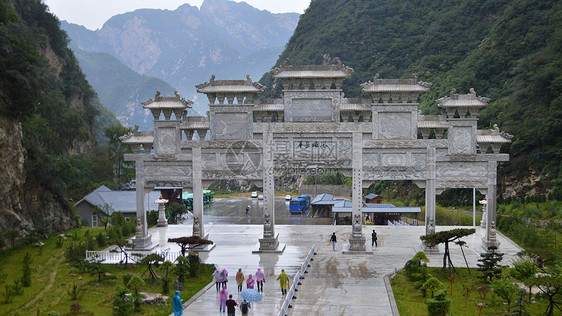 西岳华山西门实拍图片