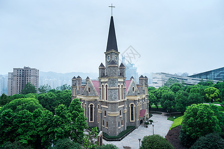 重庆中央公园教堂建筑图片