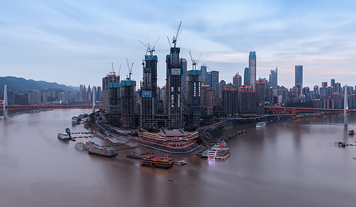 重庆渝中半岛城市景观背景图片