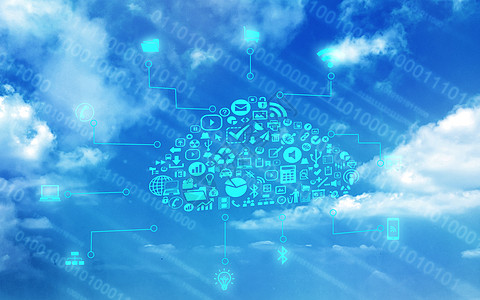 网络云端技术背景图片