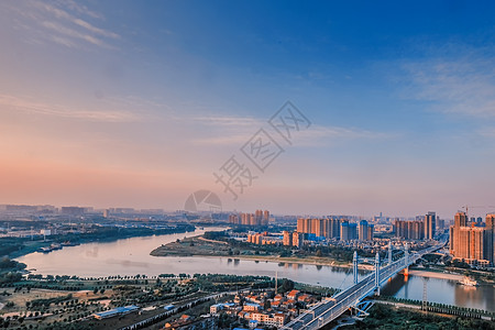 大桥路灯武汉汉口汉江古田桥背景