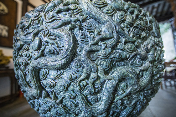 中国元素石雕龙图片