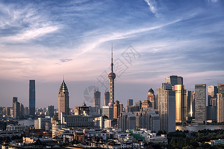 上海东方明珠城市建筑风光图片