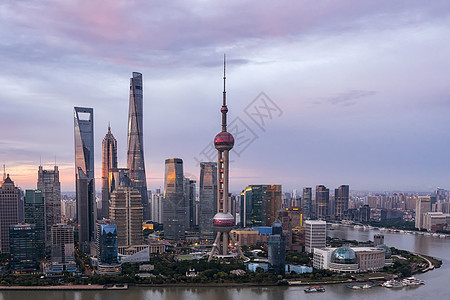 上海东方明珠城市建筑风光背景图片
