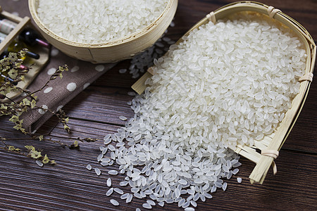 一碗米饭大米粮食背景