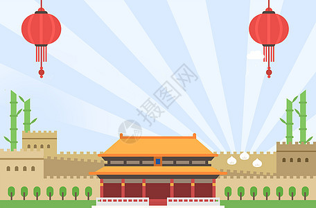 国庆北京旅游背景图片