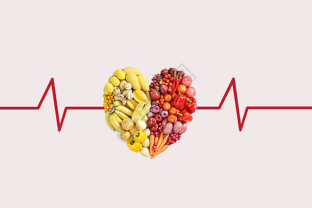 水果排列健康养生设计图片