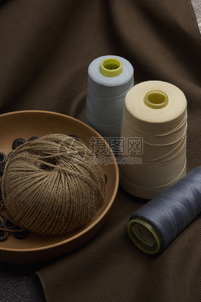 毛线织物布料静物图片