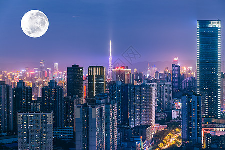 俯视城市夜景重庆城市夜景背景