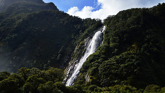 新西兰milford峡湾背景图片