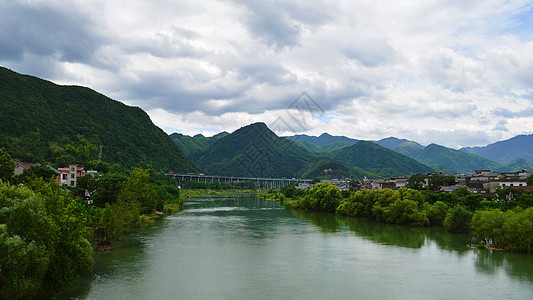 窑湾古镇风景区江山廿八都唯美风景背景