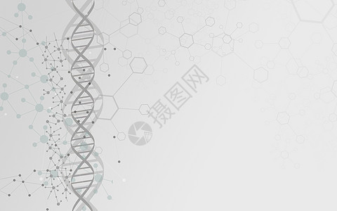 医疗创新螺旋结构分子背景设计图片