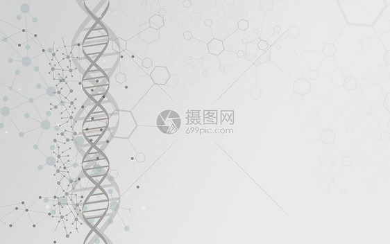 螺旋结构分子背景图片