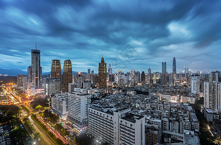 罗湖夜景城市建筑风光图片