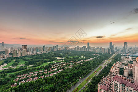 深圳龙岗中心城深圳城市建筑城央背景