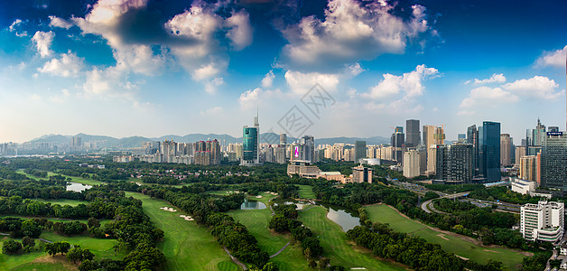 福田中心区深圳市高尔夫球场背景