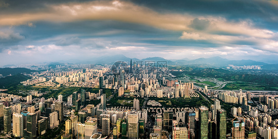 深圳市城市建筑全景图图片