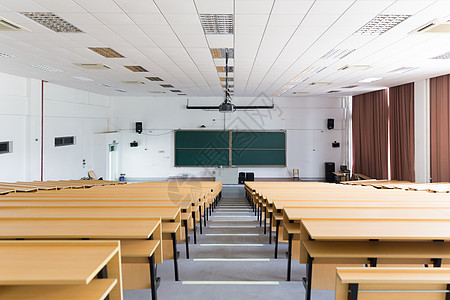 空荡荡的大学教室背景图片