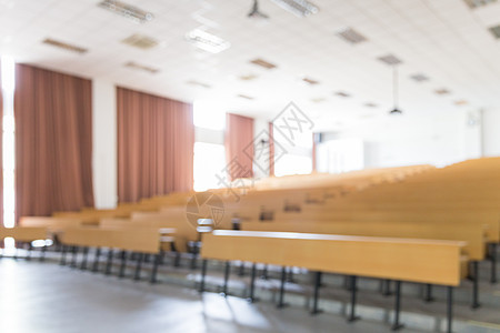 空无一人的大学阶梯教室背景图片