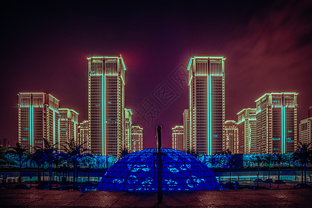 武汉最美地铁站武汉城市夜景最美地铁站背景