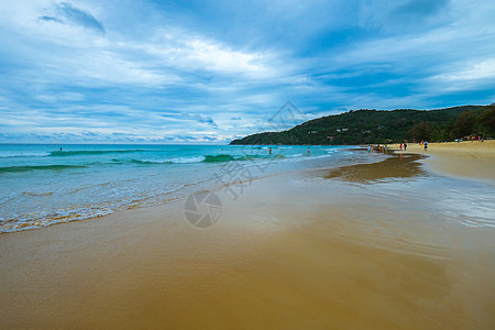 海滩沙泰国普吉岛美景背景