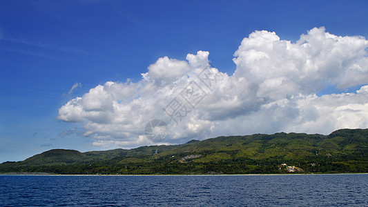 菲律宾唯美海峡海域照片背景图片