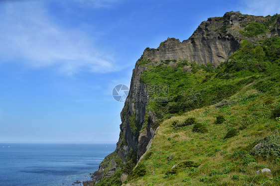 韩国城山日出峰唯美风景照片图片